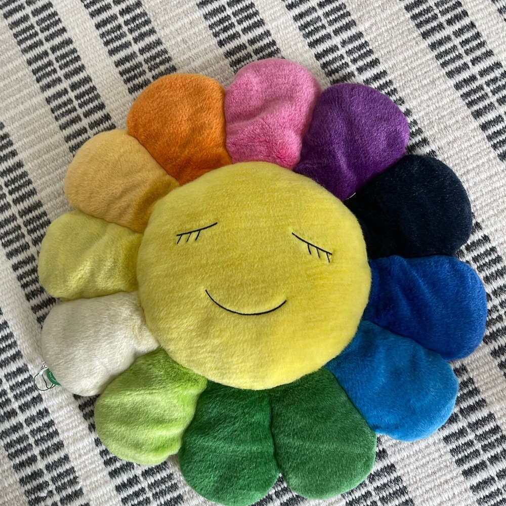 Takashi Murakami Flower Plush Cushion - X-Large by Takashi Murakami